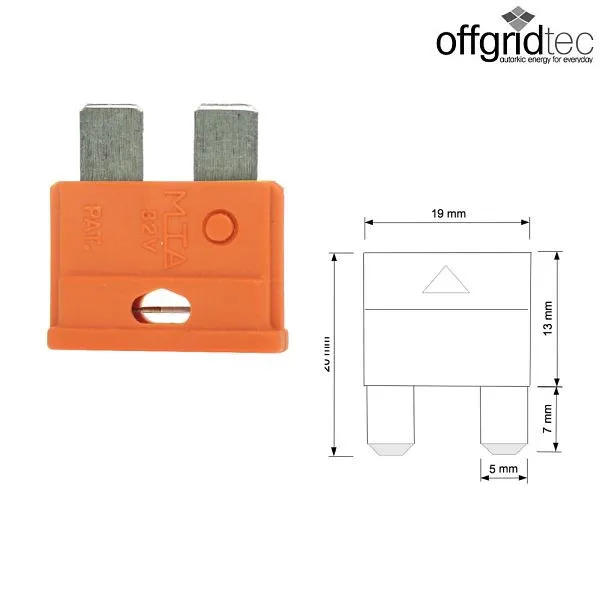 Fusibile piatto qualità per auto Offgridtec 5A 6-32V 8-01-006885