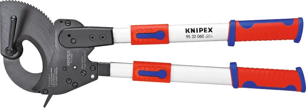 KNIPEX Cesoia per cavi cricchetto con manici telescopici