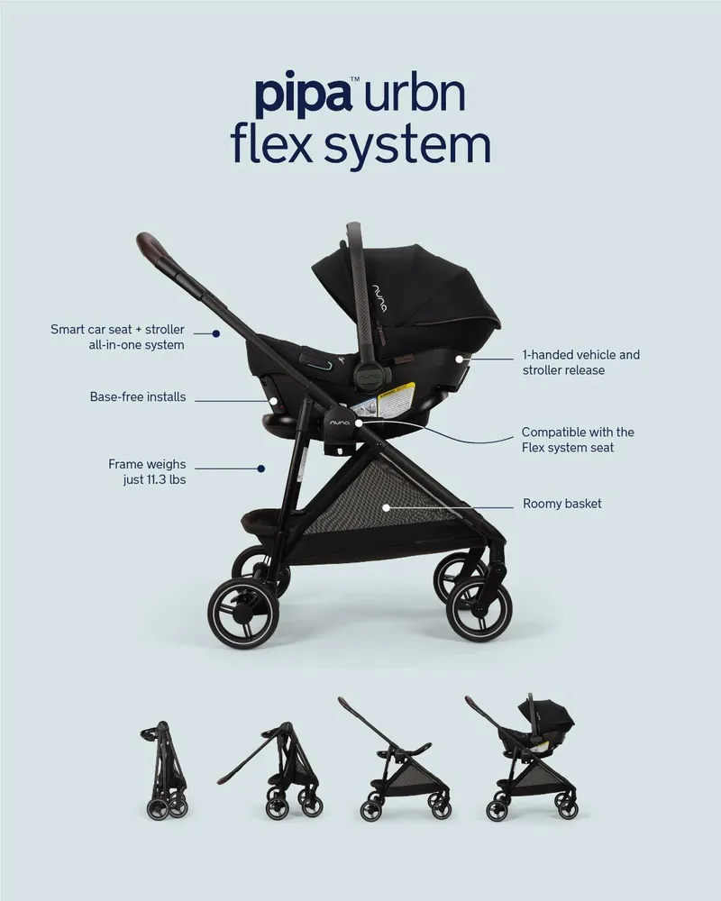 Nuna PIPA™ urbn Flex System™ Caviar