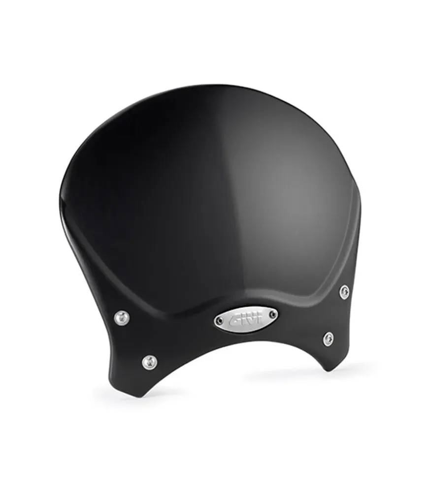 Windscreen Cafe Racer Nero puro Anodized finish - GIVI