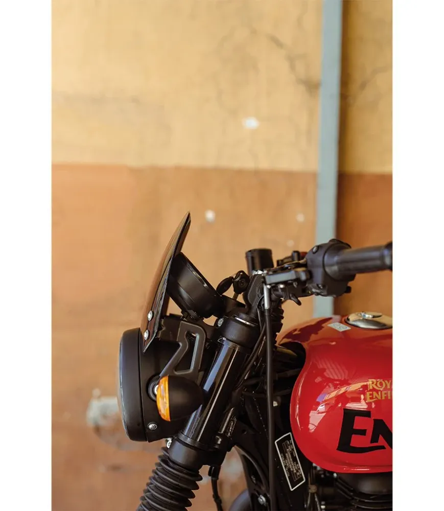 Windscreen Low HNTR 350 Royal Enfield - Nero puro