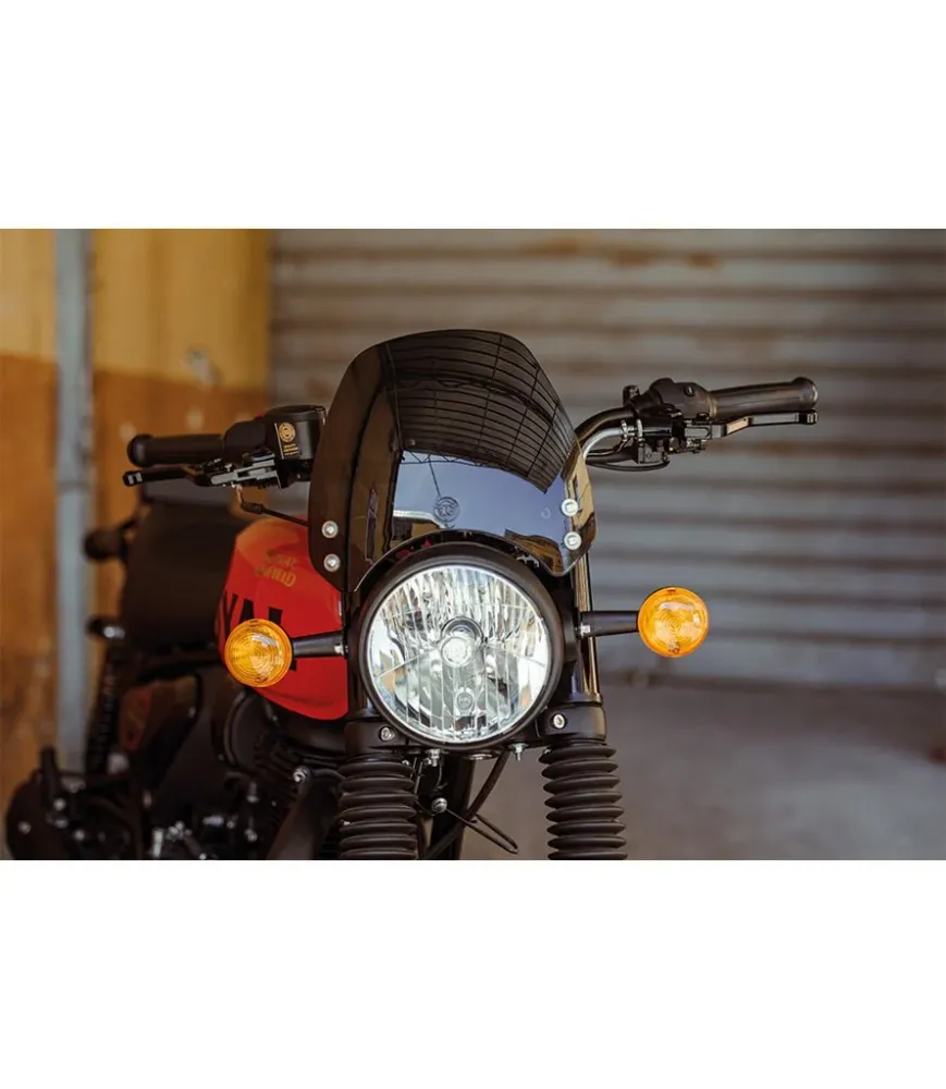 Windscreen Low HNTR 350 Royal Enfield - Nero puro