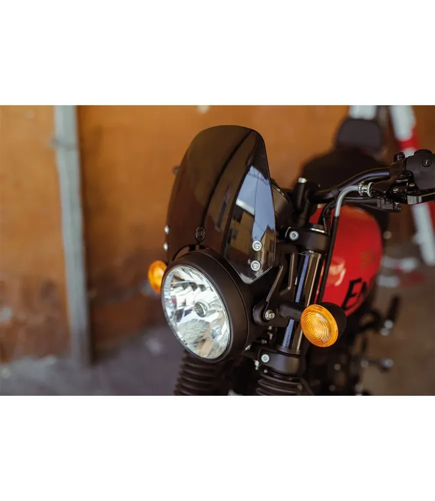 Windscreen Low HNTR 350 Royal Enfield - Nero puro