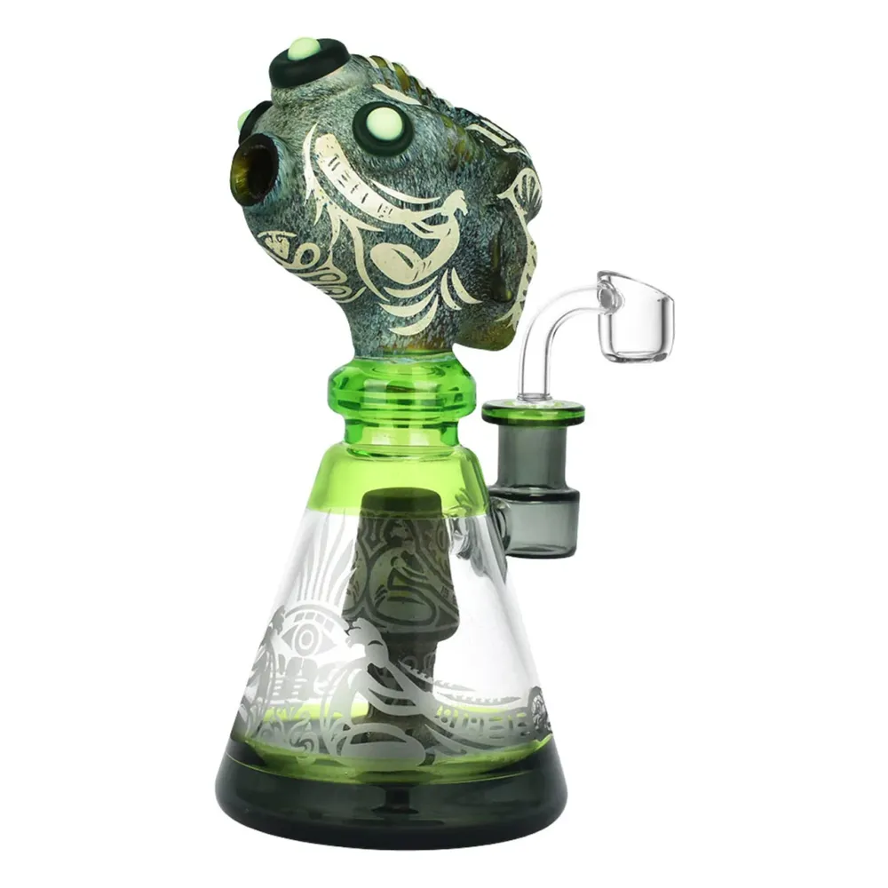 Porta Attrezzi Kokopelli Alien Head Dab Rig - 8"- 14mm F