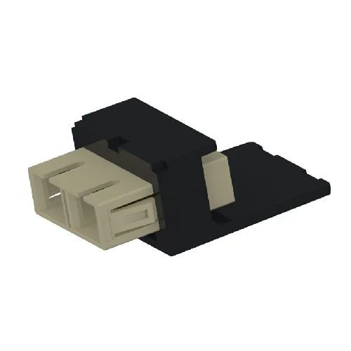 2.24 Mini-Com Electric Ivory SC Adapter Module OM1 Duplex Multimode CMDEISCZBL