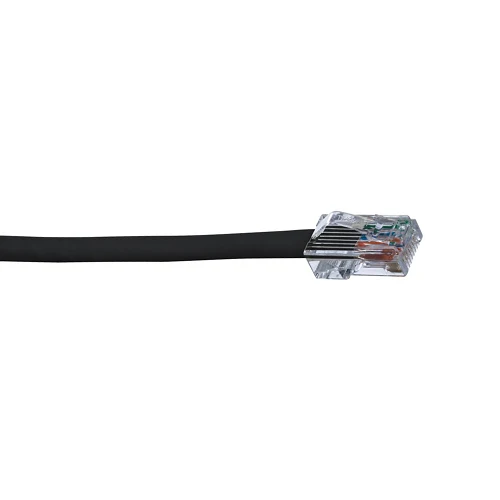 8' 24 AWG Black Cat 5e UTP Rame antico Patch Cord UTPCH8BLY
