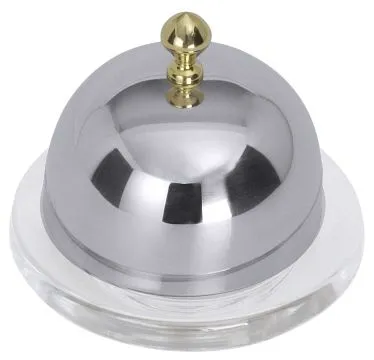 Burriera Contacto con cloché con bottone dorato 8889/001