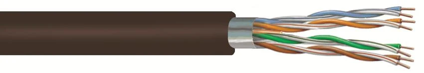 Commscope 8744804/10 24 AWG 4 Pair Giallo sole DataPipe 5ES4 Solid BC Plenum F/UTP Category 5e Cable