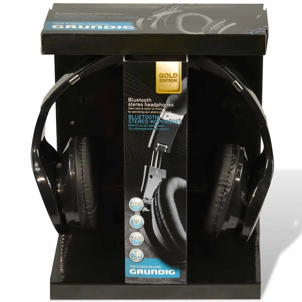 Grundig Cuffie Stereo Bluetooth Nero 300 mAh