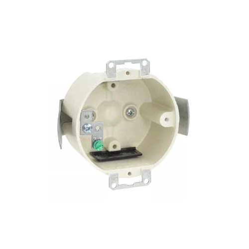 Heavy Duty Ceiling Round Fixture Support Mounting Outlet Box Off White 9338-ESGKT (Pack 50)