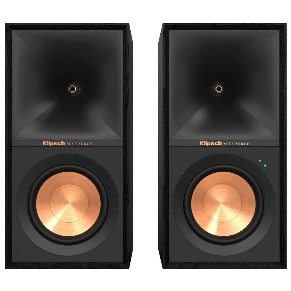 Klipsch R-50PM Coppia Diffusori casse attive con bluetooth, USB, Ottico, Nero
