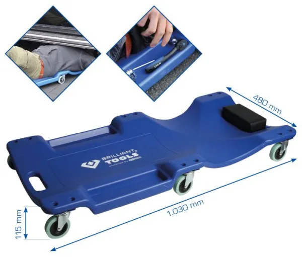 Lettino mobile Brilliant Tools L1030 x P480 x A115 mm BT156905