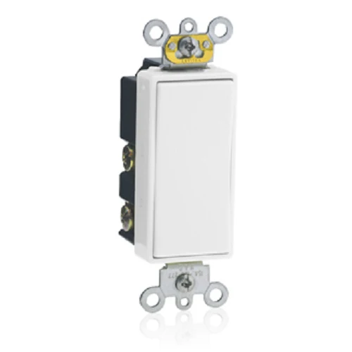 Leviton 15 Amp 120/277V Single-Pole AC Silenzioso Switch 5657-2W