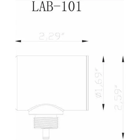 Lumien Accessory, Ampio, Quick Connect Bollard L-Mount