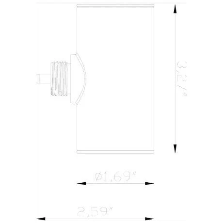 Lumien Accessory, Ampio, Quick Connect Bollard T-Mount
