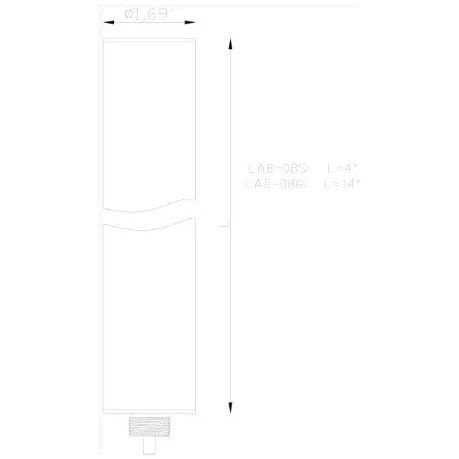 Lumien Accessory, Minuscolo, 14" Quick Connect Bollard Riser