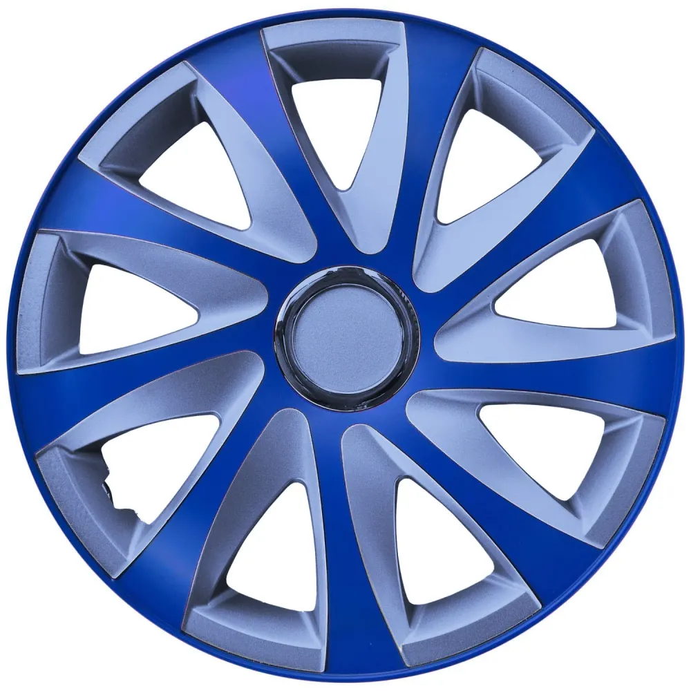 NRM ULTERIORE DRIFT BLUE SILVER 15'' hubcaps blue and silver 4 pieces.