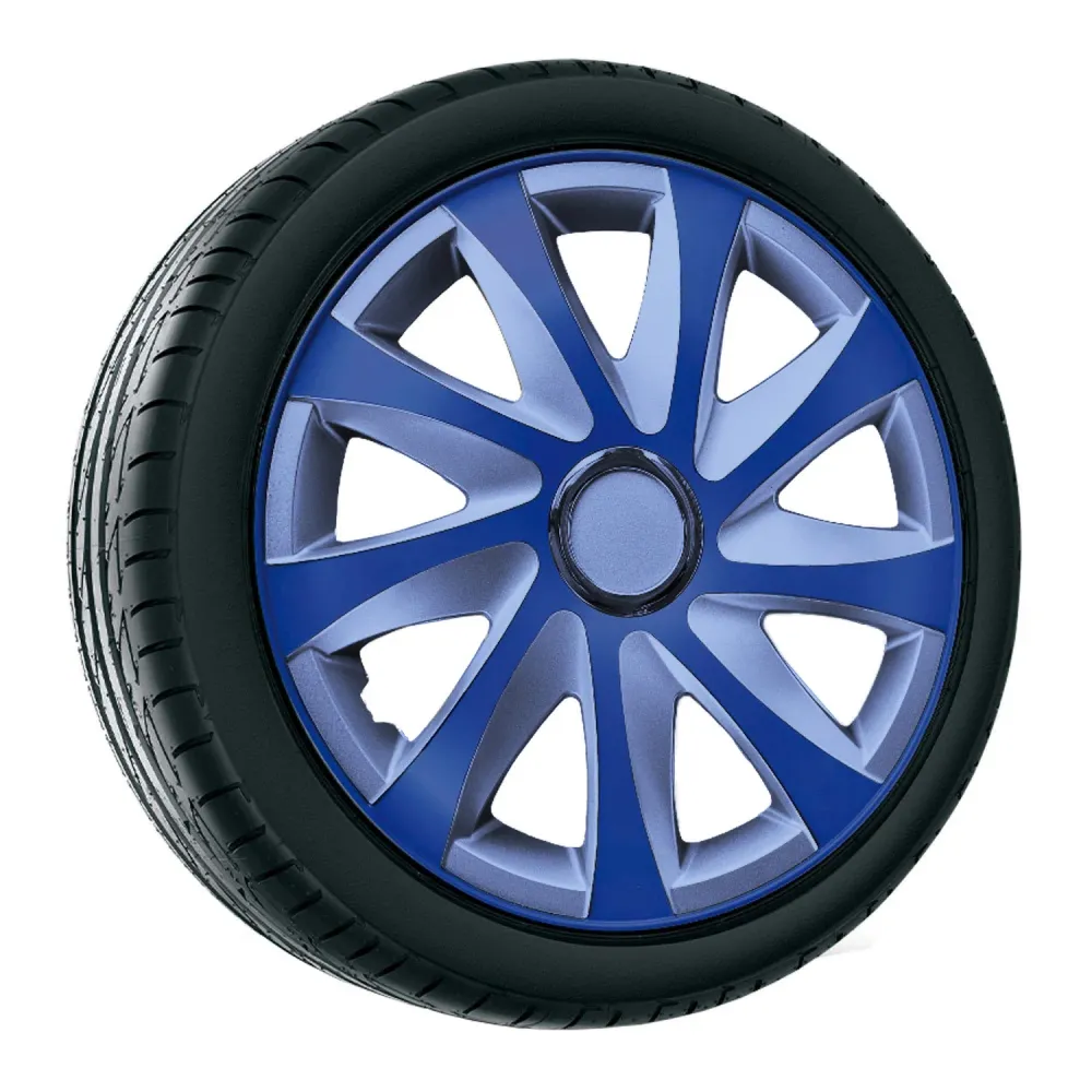 NRM ULTERIORE DRIFT BLUE SILVER 15'' hubcaps blue and silver 4 pieces.