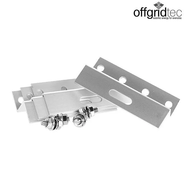 Supporto Z alluminio Offgridtec da 100 mm con viti per il montaggio del modulo solare 8-01-006505
