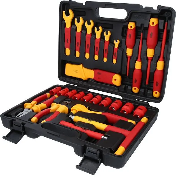 KS Tools Set di utensili isolati per veicoli ibridi ed elettrici 26 pezzi 117.1895