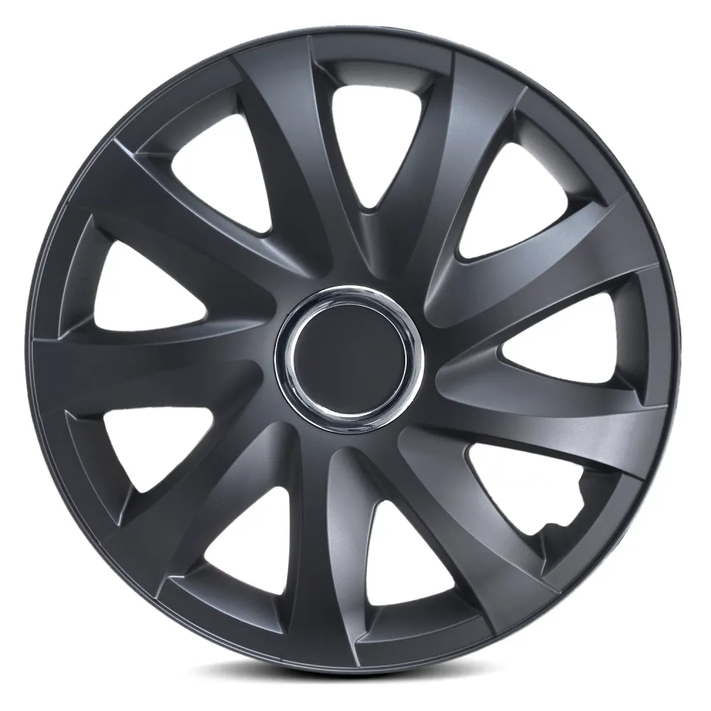 NRM DRIFT 15" standard hubcaps black mat 4 pieces