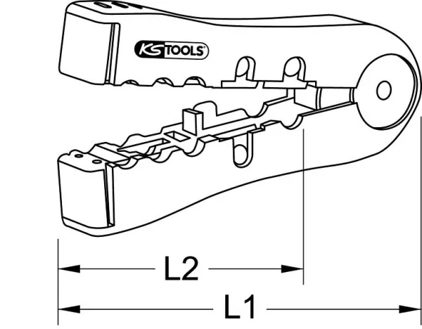 Pinza crimpare agevole KS Tools 115.1235