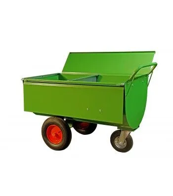 Carro mangime Growi 400 LL con tramezza e copertura 10125450