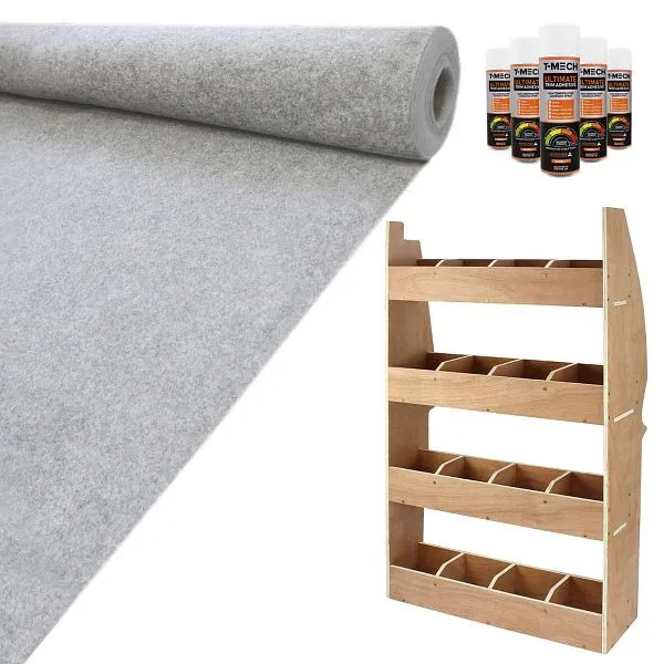 Coprimoquette Monster 11 mq grigio argento super elasticizzato con colla e sistema di scaffalature Citroen Berlingo 26317