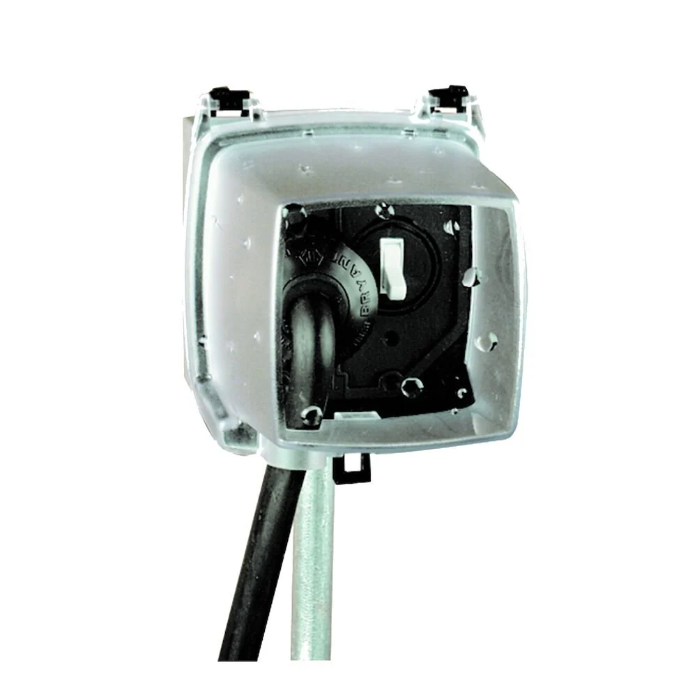 Intermatic - WP1050 - Abs -Use Weatherproof Cover, Double-Gang, Vrt, 4.75" Clear