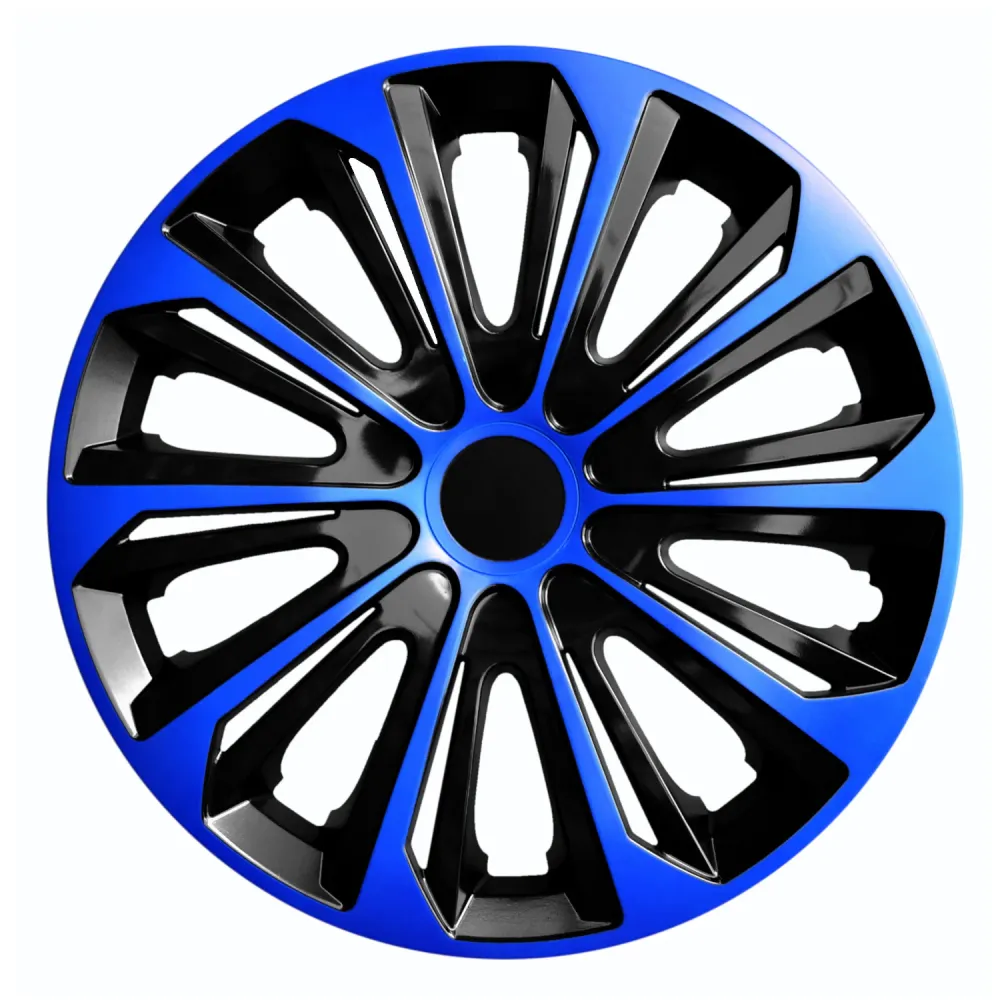 NRM Strong Duo Hubcaps 15" Wheel Covers Set 4PCS ABS Blue Generico 15 Weather Resistant Car
