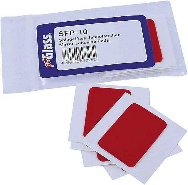Piastra adesiva per piedini per specchietti ProGlass PU: 10 pezzi SFP-10