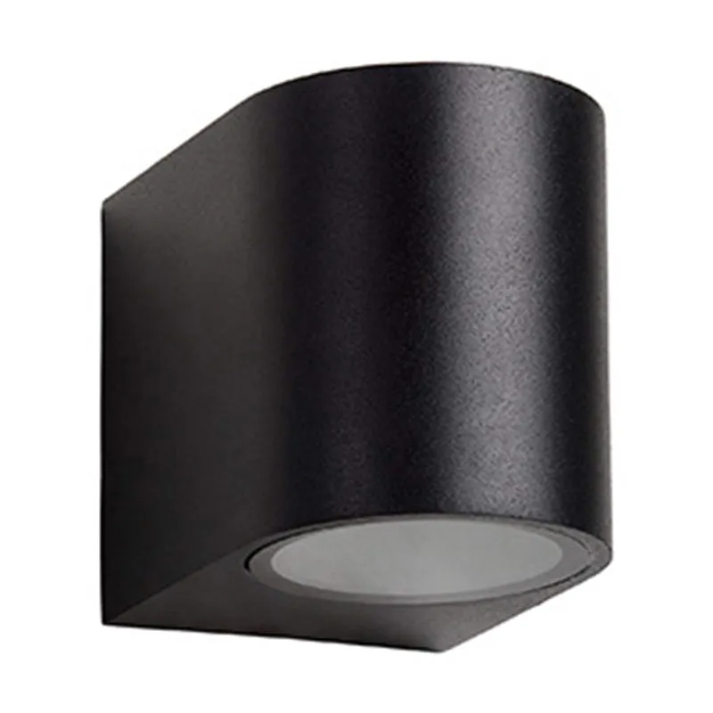 Lampada da parete per esterni moderna LED 1/2 luci con montaggio parete, triangolo/cilindro/rettangolo nero con paralume m...