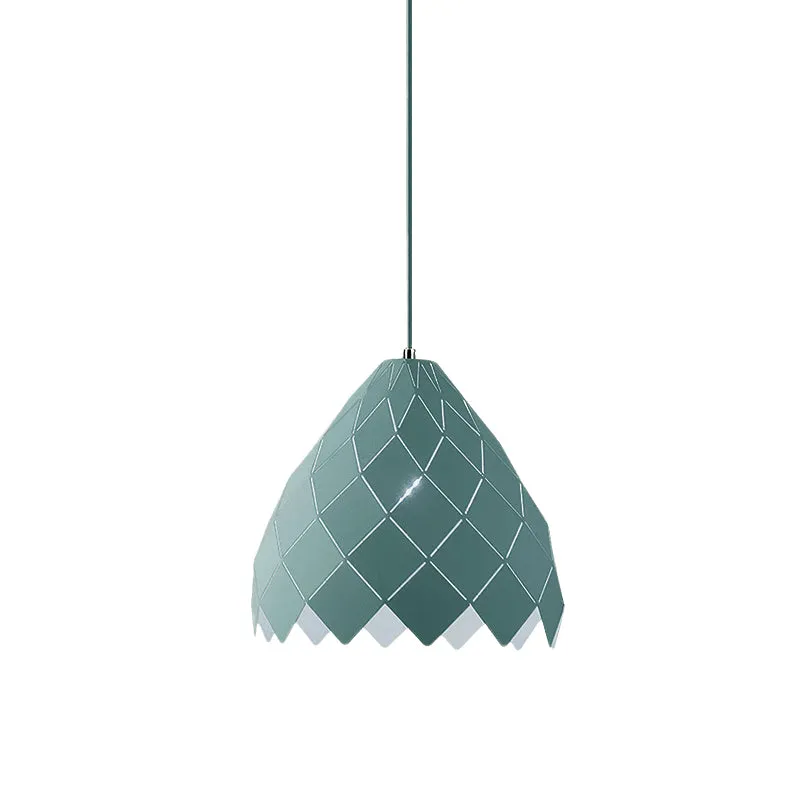 Lampada sospensione con giunzioni geometriche Lampada sospensione metallo nordico 1 kit lampada sospensione rosa chiaro/gi...