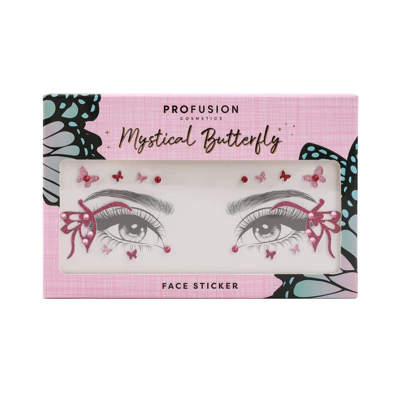 Empowered Butterfly | Mystical Butterfly Face Stickers per Protezione da Sassi