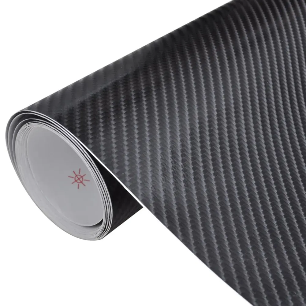 Pellicola per Auto 4D Nera 100x150 cm per Protezione da Sassi