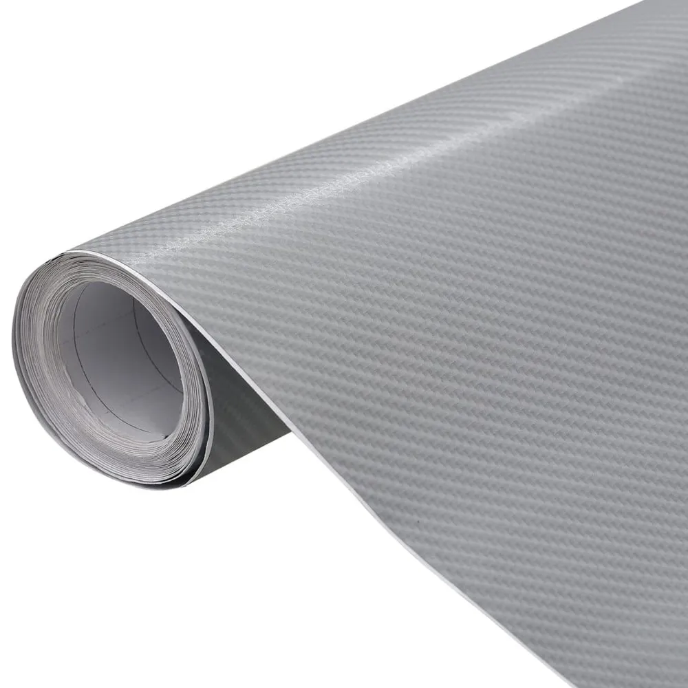 Premium Racing Pellicola per Auto 4D Argento 100x150 cm