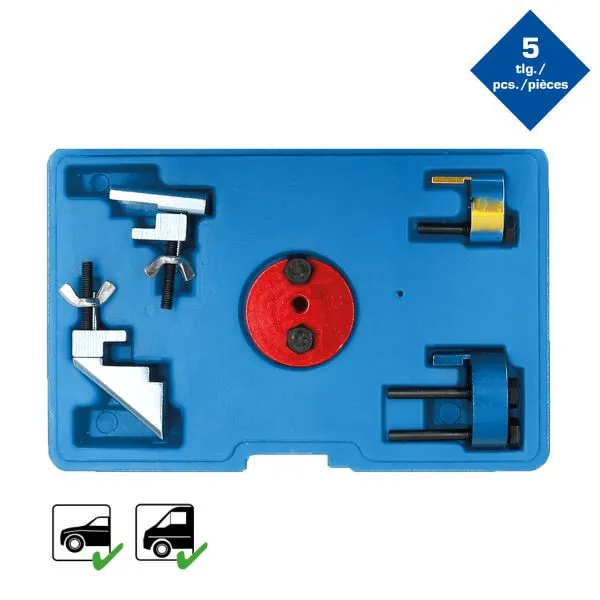 Brilliant Tools Set di attrezzi per montaggio e smontaggio cinghie trapezoidali 5 pezzi BT571080