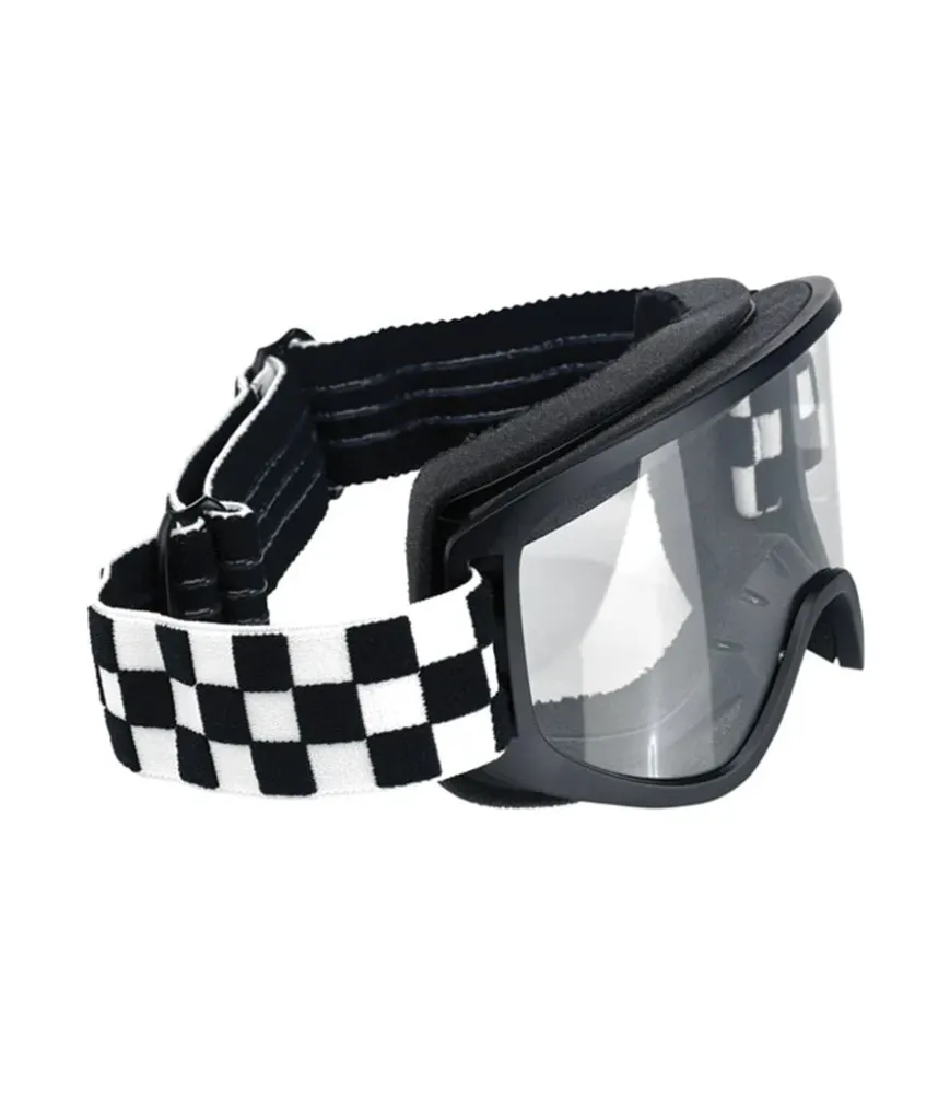 Mask Moto 2.0 Biltwell Nero puro / Checkered
