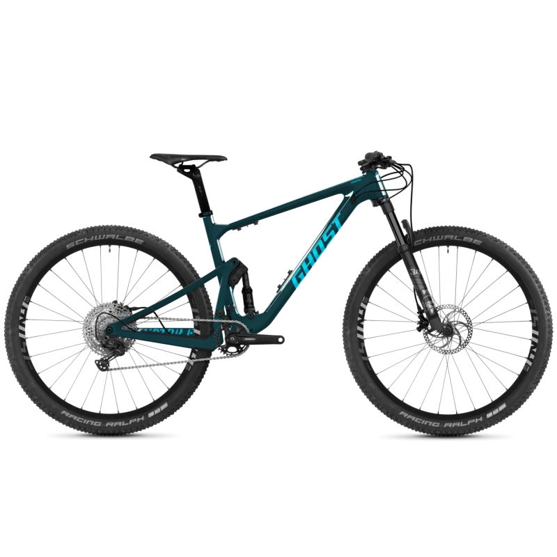 Ghost Bici Mtb Lector Fs Sf Essential Petrol/LightBlue per Competizioni Rally