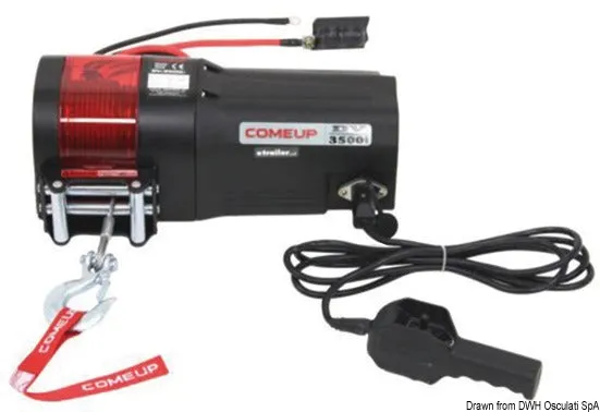 Argano elettrico 1588 Kg 900 W 12 V