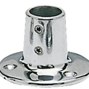 Base inox diritta 22 mm