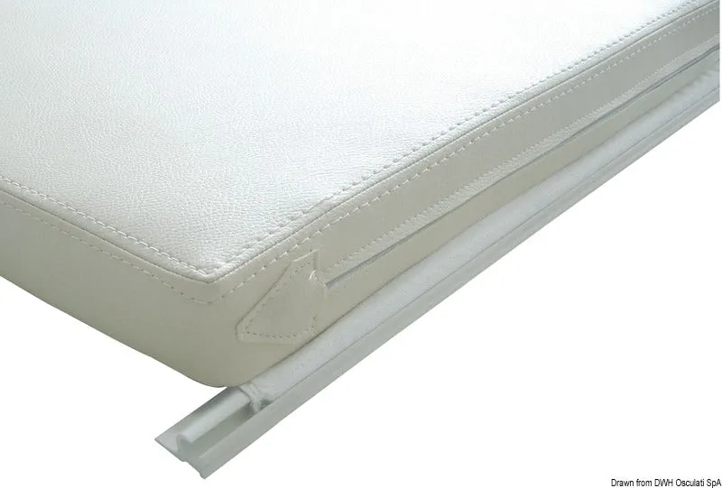 Canalina PVC bianco 4 m per cuscinerie