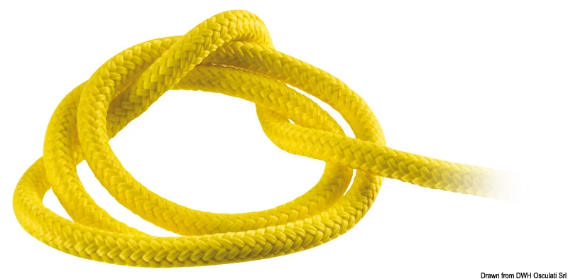 Cima d'ormeggio terra mm 18 gialla fluo