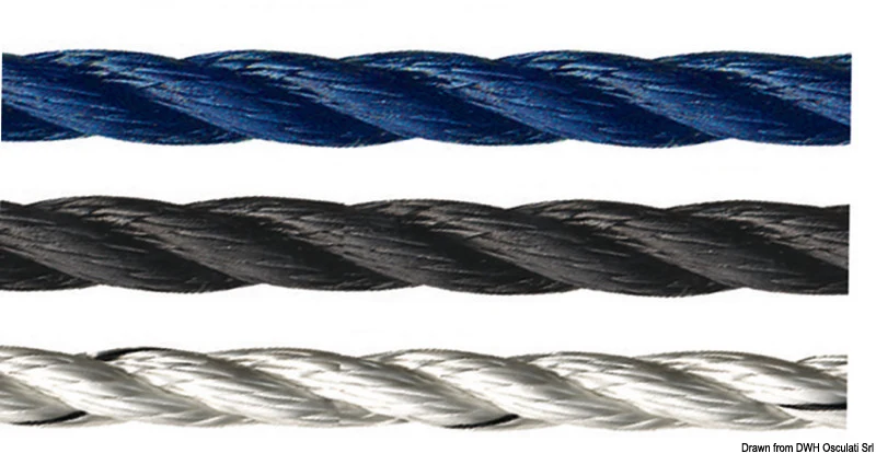 Cima Marlow 3 capi bianca mm 12