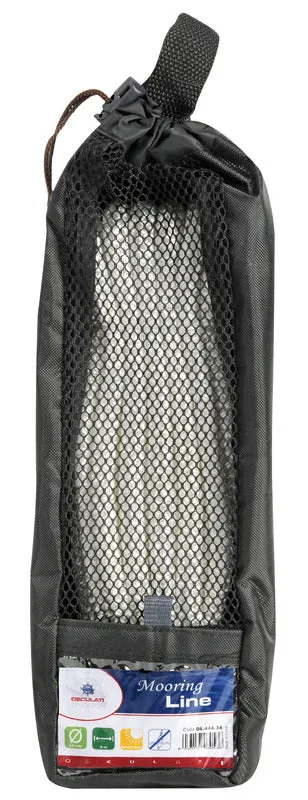 Cima ormeggio impiombata 10 mm x 6 m nera
