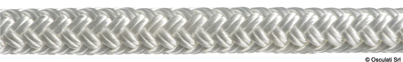 Doppia treccia bianca mm 24
