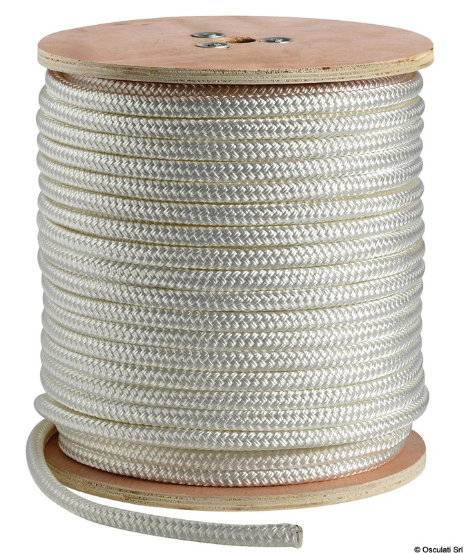 Doppia treccia bianca mm 24