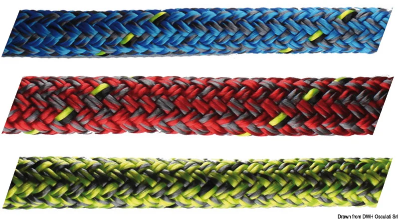 Drizza e scotta Marlow D2 Racing 78 rossa 10 mm