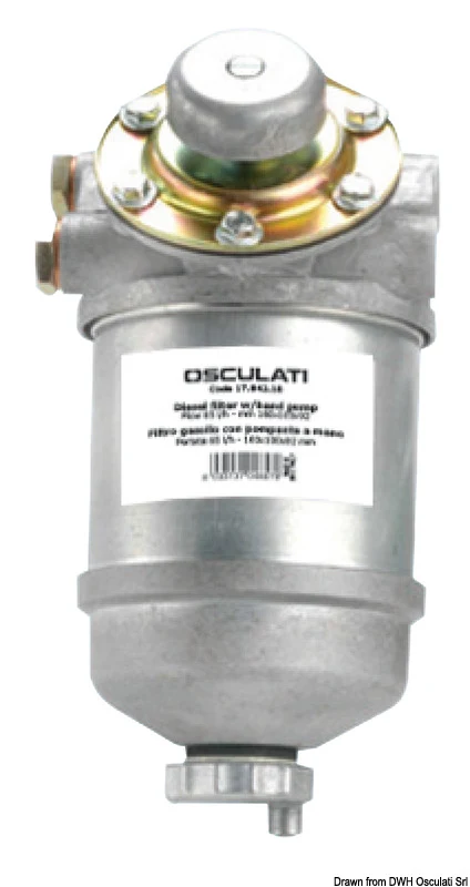 Filtro gasolio con pompante mano