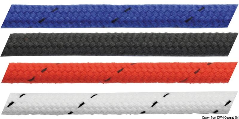 Marlow poliestere Matt 10 mm blu al taglio